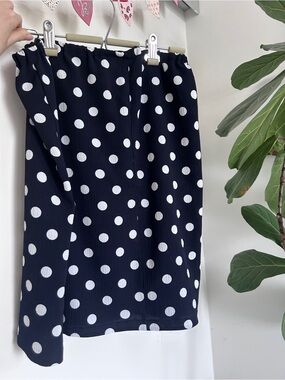 Vintage - stretchy polka dot skirt